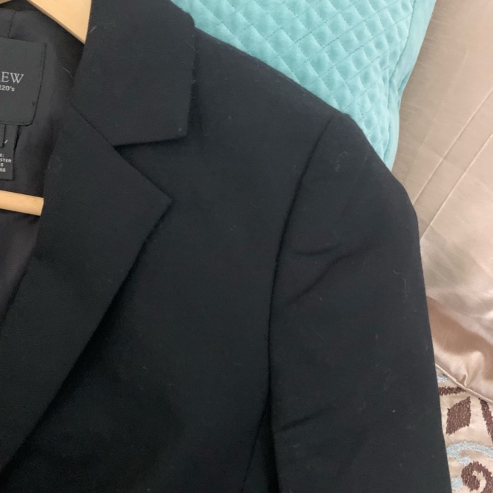 J.Crew Black Wool Super 120s Blazer - Picture 5 of 13